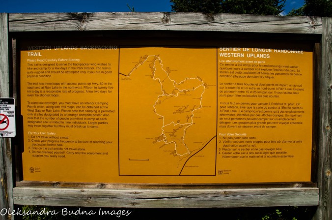Western Uplands Backpacking Trail Map