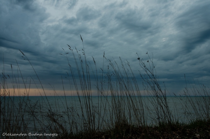 clouds over Lake Erie at Wheatley Provincial Park