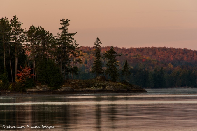 early morning over Lake Louisa in Algonquin